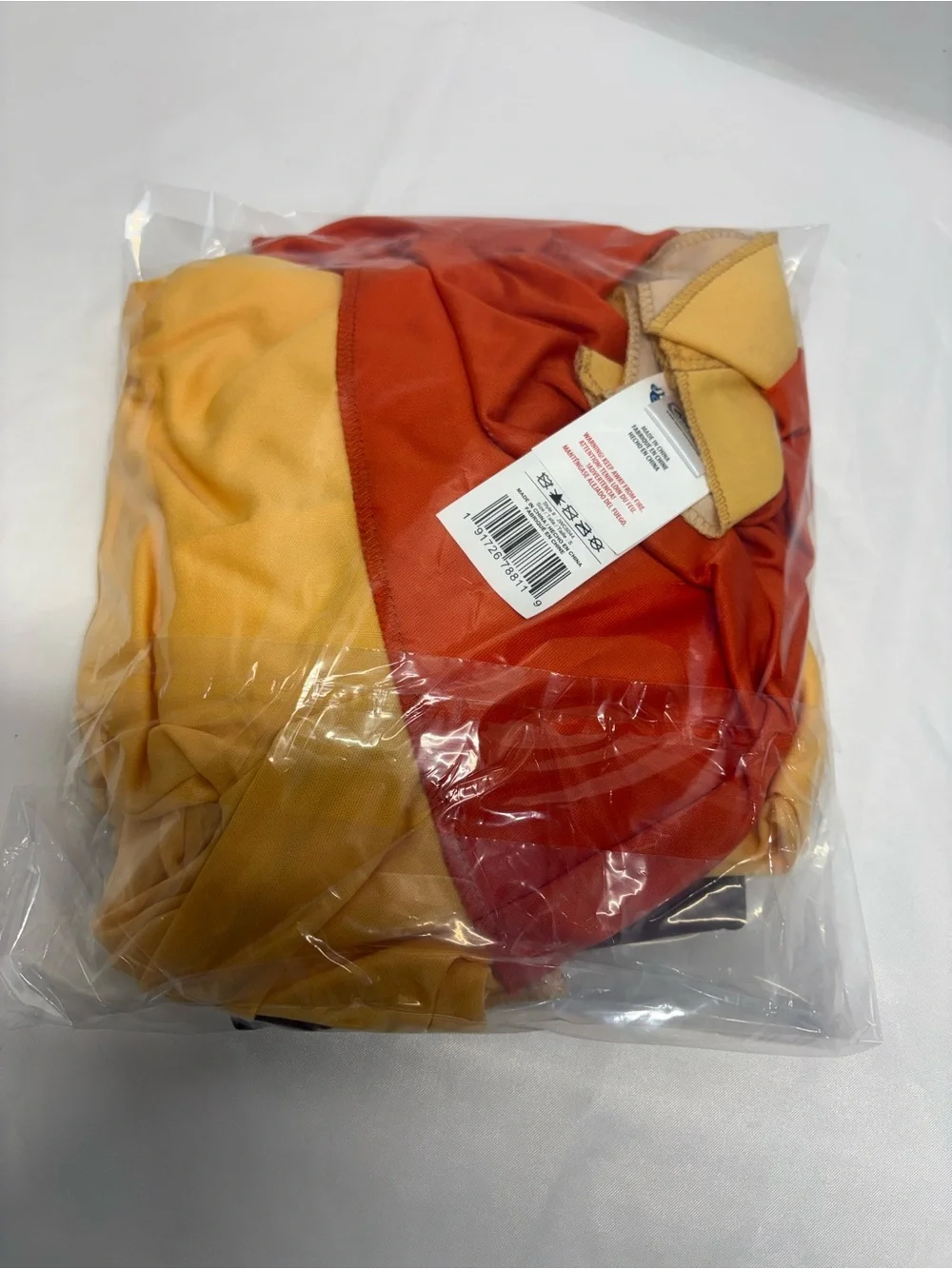 Kids Halloween costumeAvatar aang Yellow&Orange Jumpsuit Sz 4-5 Brown Boot Cov